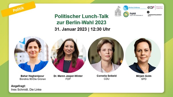 Politischer Lunch-Talk zur Berlin-Wahl 2023