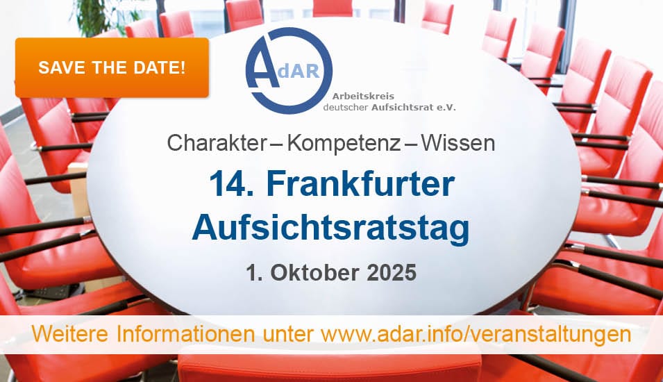 14. Frankfurter Aufsichtsratstag - save the date -