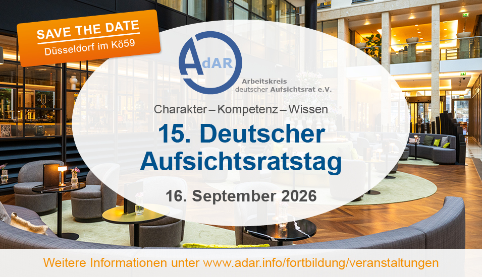 Deutscher Aufsichtsratstag - save the date -