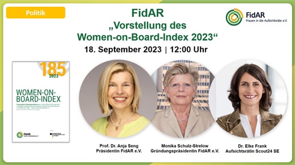 FidAR "Vorstellung des Women-on-Board-Index 2023"