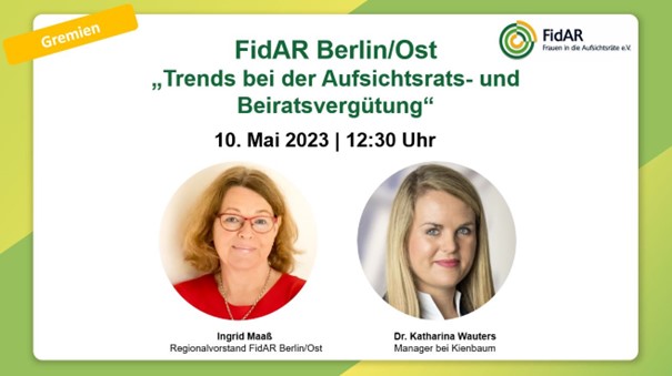 FidAR Berlin/Ost "Trends bei der Aufsichtsrats- und Beiratsvergütung"
