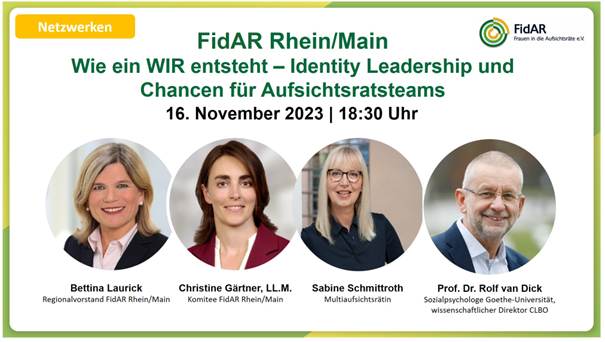 Wie ein WIR entsteht - Identity Leadership und Chancen für Aufsichtsratsteams