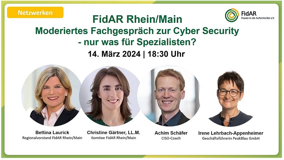 Moderiertes Fachgespräch zur Cyber Security - nur was für Spezialisten?